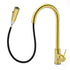 WELS Brushed Gold Pull Out Kitchen Sink Tap Basin Mixer Faucet 2 Modes Spout Set
