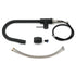 Matt Black Round Pull Out Down Kitchen Sink Tap Laundry Basin Mixer 2 Way Spout