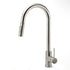 Brushed Nickel 2 Way Spray Kitchen Mixer Tap Pull Out Sink Laundry Swivel Faucet