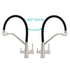 Brushed Nickel 3 Way Pull Down Kitchen Mixer Pure Drinking Water Sink Tap Spout