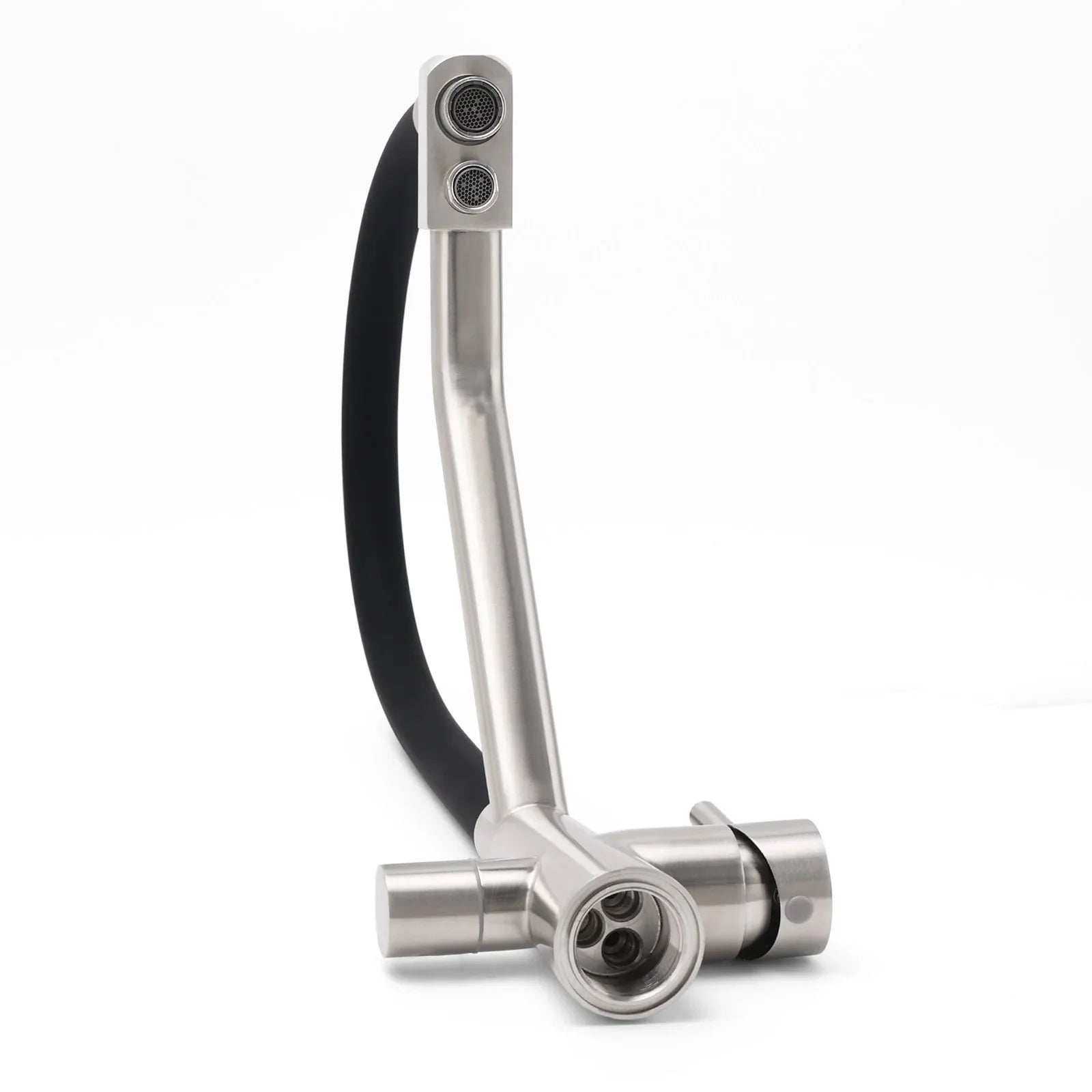 Brushed Nickel 3 Way Pull Down Kitchen Mixer Pure Drinking Water Sink Tap Spout