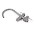Gun Metal Bathtub Mixer Tap Free Standing Faucet Spout With Handheld Shower Set