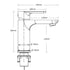 Brushed Gold Round Short Bathroom Vanity Laundry Chrome Basin Mixer Faucet Tap