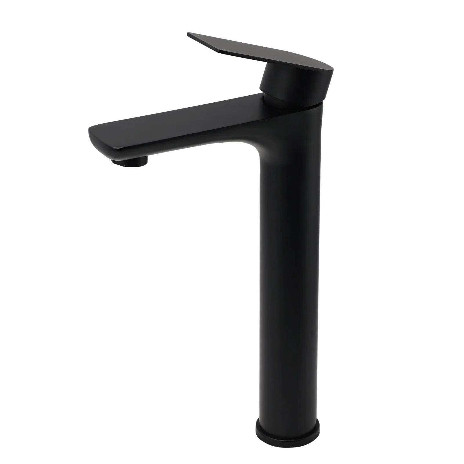 WELS 7.5L/m Rounded Body Basin Mixer Kitchen Vanity Faucet Tap Spout Matte Black