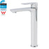 WELS Bathroom Chrome Round Tall Basin Mixer Vanity Faucet Laundry Counter Tap