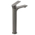 WELS Gun Metal Grey Round High Rise Basin Mixer Bathroom Vanity Faucet Tapware