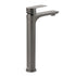 WELS Gun Metal Grey Round High Rise Basin Mixer Bathroom Vanity Faucet Tapware