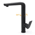 WELS Matte Black Round Kitchen Mixer Sink Tap Swivel Laundry Faucet Spout NEW