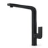 WELS Matte Black Round Kitchen Mixer Sink Tap Swivel Laundry Faucet Spout NEW