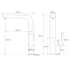 WELS Matte Black Round Kitchen Mixer Sink Tap Swivel Laundry Faucet Spout NEW
