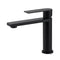 WELS Matt Black Square Short Basin Mixer Vanity Sink Faucet Laundry Spout Tap