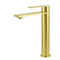 Brushed Gold Stainless Steel Tall Basin Mixer Vanity Sink Faucet Laundry Spout