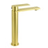 Brushed Gold Stainless Steel Tall Basin Mixer Vanity Sink Faucet Laundry Spout