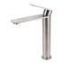 WELS Brushed Nickel Tall Basin Mixer Vanity Sink Faucet Spout 304SUS Laundry Tap