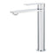 WELS Polished Chrome Tall Basin Mixer Vanity Sink Faucet Spout Laundry Flat Tap