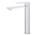 WELS Polished Chrome Tall Basin Mixer Vanity Sink Faucet Spout Laundry Flat Tap