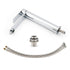 WELS Polished Chrome Tall Basin Mixer Vanity Sink Faucet Spout Laundry Flat Tap