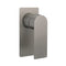 Gun Metal Rectangle Wall Shower Mixer Hot Cold Tap Set Ceramic Cartridge Valve