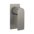 Gun Metal Rectangle Wall Shower Mixer Hot Cold Tap Set Ceramic Cartridge Valve