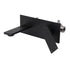Matte Black Basin Mixer Bathroom Vanity Faucet Wall Mounted Tap Slim Flat Spout