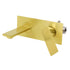Brushed Gold Cubic Square Wall Mount Basin Mixer Laundry Tap Spout Vanity Faucet