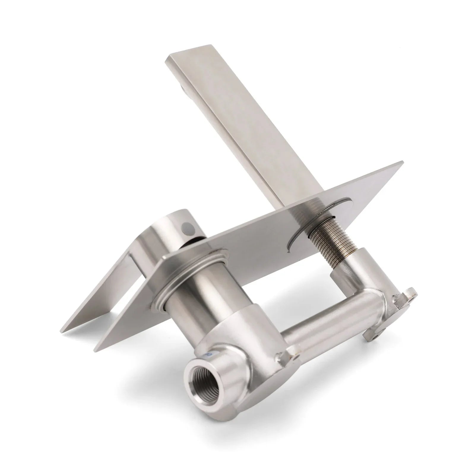 WELS Bruhsed Nickel Square Wall Concealed Basin Mixer Laundry Faucet Tap Spout