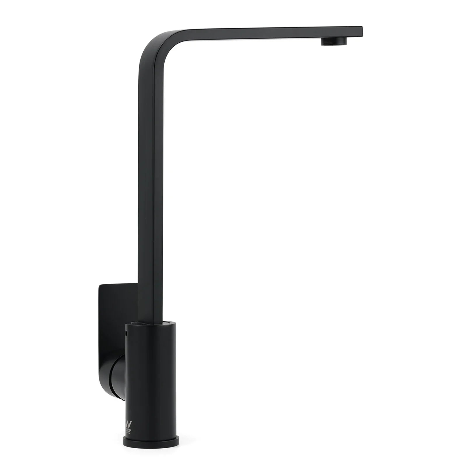 WELS Matte Black High Rise Gooseneck Kitchen Sink Laundry Mixer Faucet Tapware
