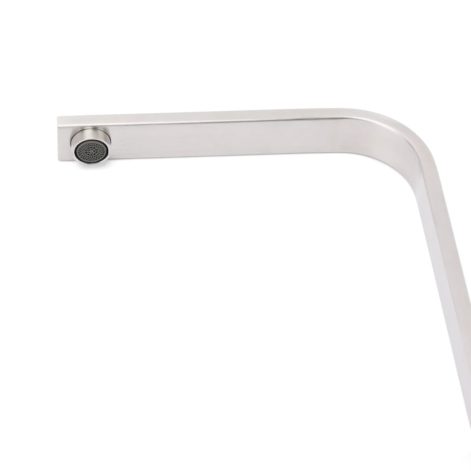 WELS Brushed Nickel Square Kitchen Sink Laundry Mixer 360º Swivel Faucet Tapware