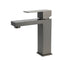 Gun Metal Square Cubic Basin Mixer Faucet Hot Cold Tap Kitchen Laundry Vanity Set
