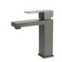 Gun Metal Square Cubic Basin Mixer Faucet Hot Cold Tap Kitchen Laundry Vanity Set