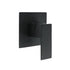 Matt Black Square Shower Mixer Hot Cold Tap Ceramic Cartridge Spindle Watermark