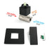 Matt Black Square Shower Mixer Hot Cold Tap Ceramic Cartridge Spindle Watermark