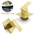 Brushed Gold Square Bath Shower Mixer Hot Cold Tap Ceramic Cartridge For Bath Set