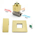 Brushed Gold Square Bath Shower Mixer Hot Cold Tap Ceramic Cartridge For Bath Set