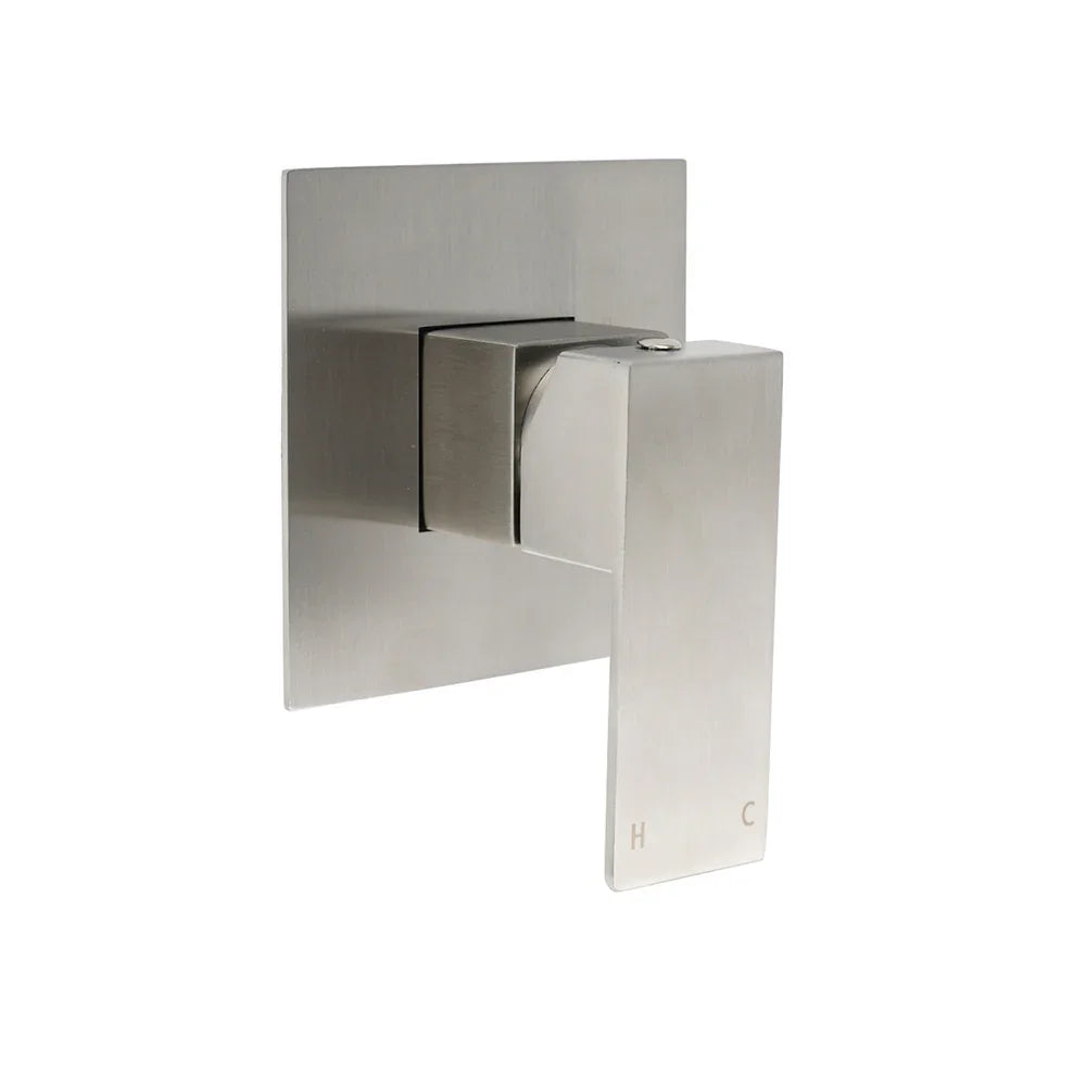 Nickel Brushed Square Lead Free Shower Hot Cold Mixer Ceramic Cartridge Spindle