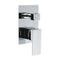Bathroom Square Shower Mixer Diverter Tap Square Chrome For Spout Shower Head