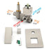 AU Standard 1/2 Inch Shower Mixer Diverter Brushed Nickel Square 2 Way Switch