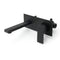 Matt Black Basin Mixer Bathroom Tub Faucet Wall Mount Tap Hot Cold Water Spout