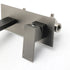 WELS Gun Metal Square Wall Mount Basin Mixer Laundry Vanity Tap Spout Faucet Set