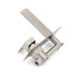 Brushed Nickel Square Wall Mount Basin Mixer Laundry Vanity Tap Spout Faucet Set