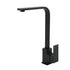 Matt Black Square Gooseneck 360 Swivel Laundry Sink Kitchen Mixer Faucet Tapware