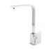 WELS Chrome Square Gooseneck Spout Swivel Laundry Sink Kitchen Mixer Faucet Tap