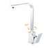 WELS Chrome Square Gooseneck Spout Swivel Laundry Sink Kitchen Mixer Faucet Tap