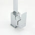 WELS Chrome Square Gooseneck Spout Swivel Laundry Sink Kitchen Mixer Faucet Tap