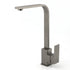 WELS Gun Metal Square Gooseneck Swivel Laundry Kitchen Mixer Faucet Sink Tap Set