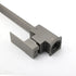 WELS Gun Metal Square Gooseneck Swivel Laundry Kitchen Mixer Faucet Sink Tap Set