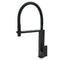 Matt Black Swivel Kitchen Sink Basin Mixer Swivel Faucet Tapware Pull Out Spout