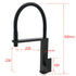 Matt Black Swivel Kitchen Sink Basin Mixer Swivel Faucet Tapware Pull Out Spout