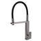 Gun Metal Tall Kitchen Sink Basin Mixer Swivel Faucet Tap Pull Out Spout Head