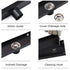 Matt Black 800mm Tile Insert Bathroom Floor Drain Shower Grate 50mm Outlet Waste